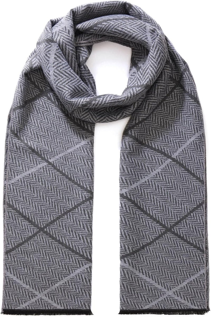 FULLRON Store Men Winter Scarf Soft Warm Long Cashmere Feel Scarves - Image 2